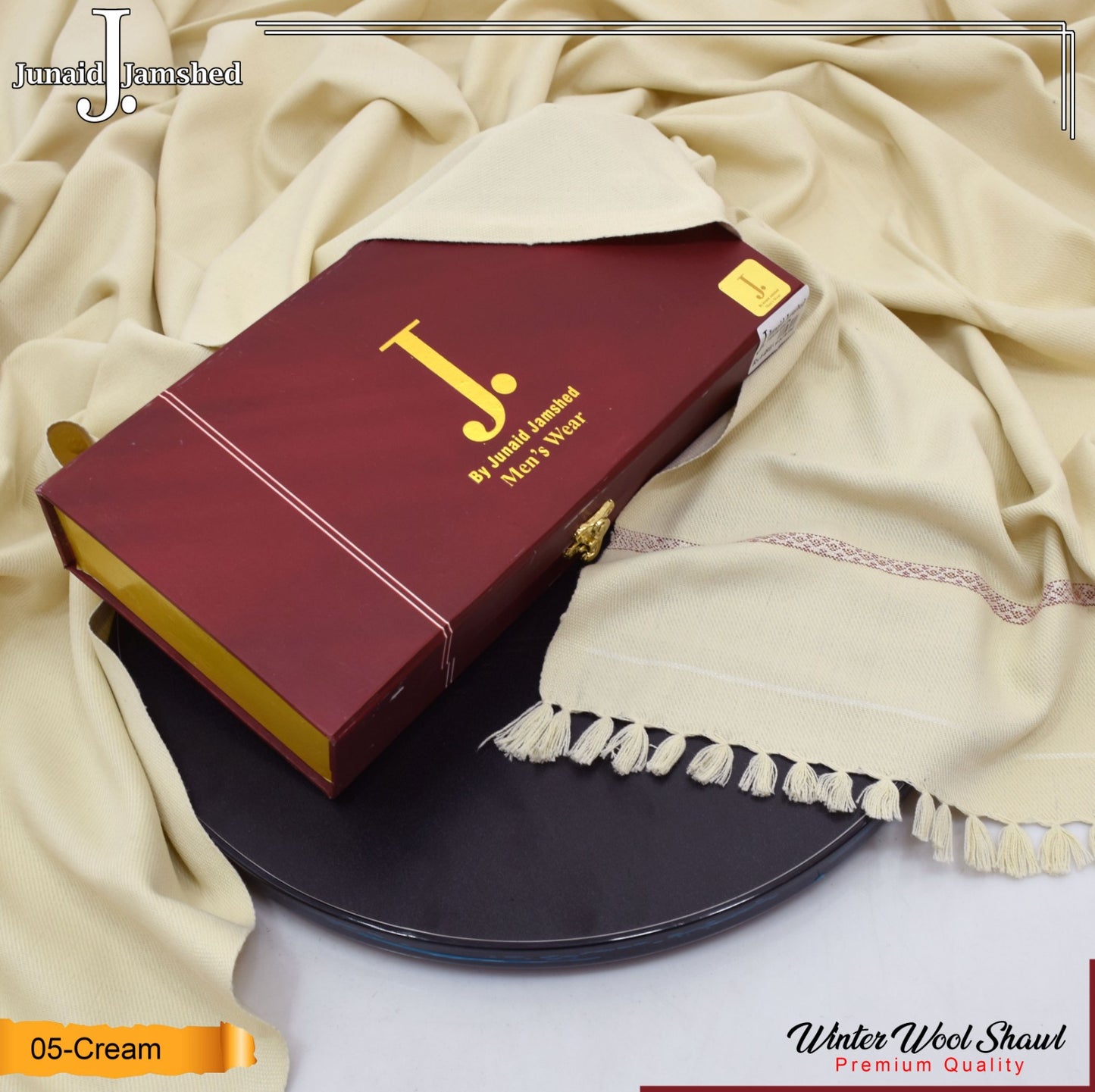 J. Men Exclusive Shawl D-005 (Cream)