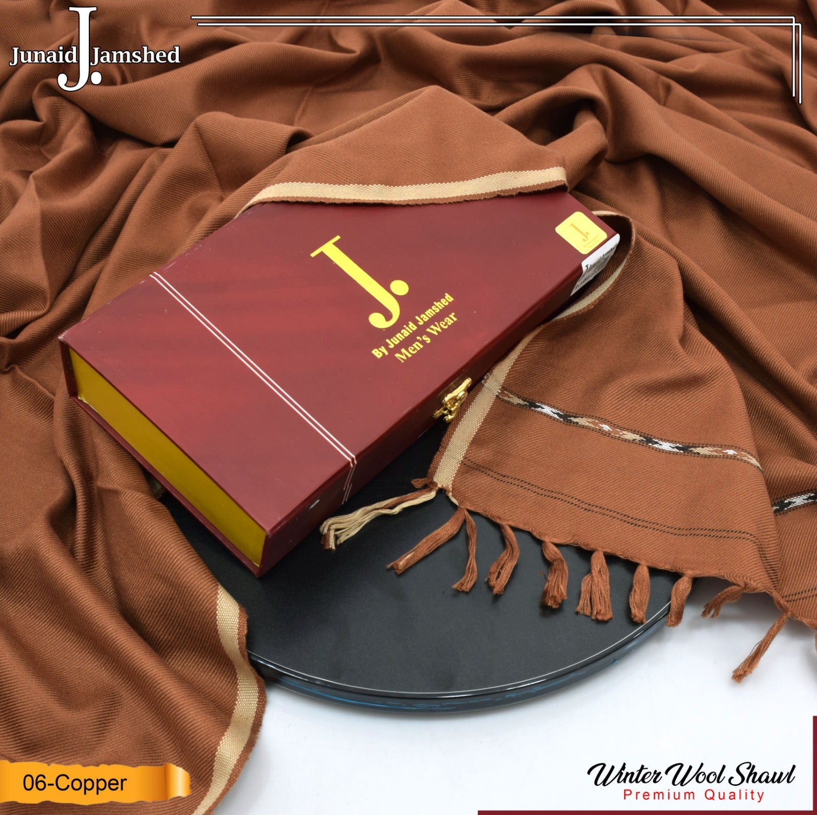 J. Men Exclusive Shawl D-006 (Copper)