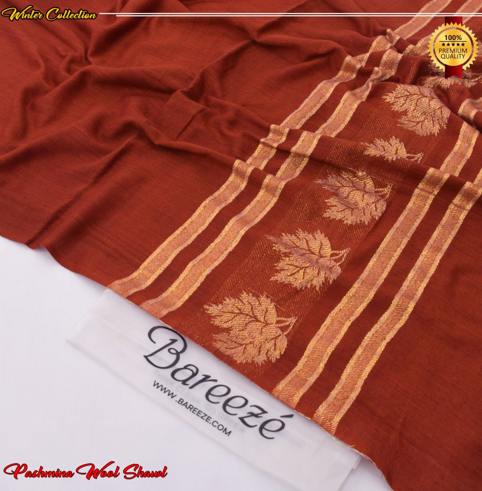 J. Pashmina Wool Shawl
