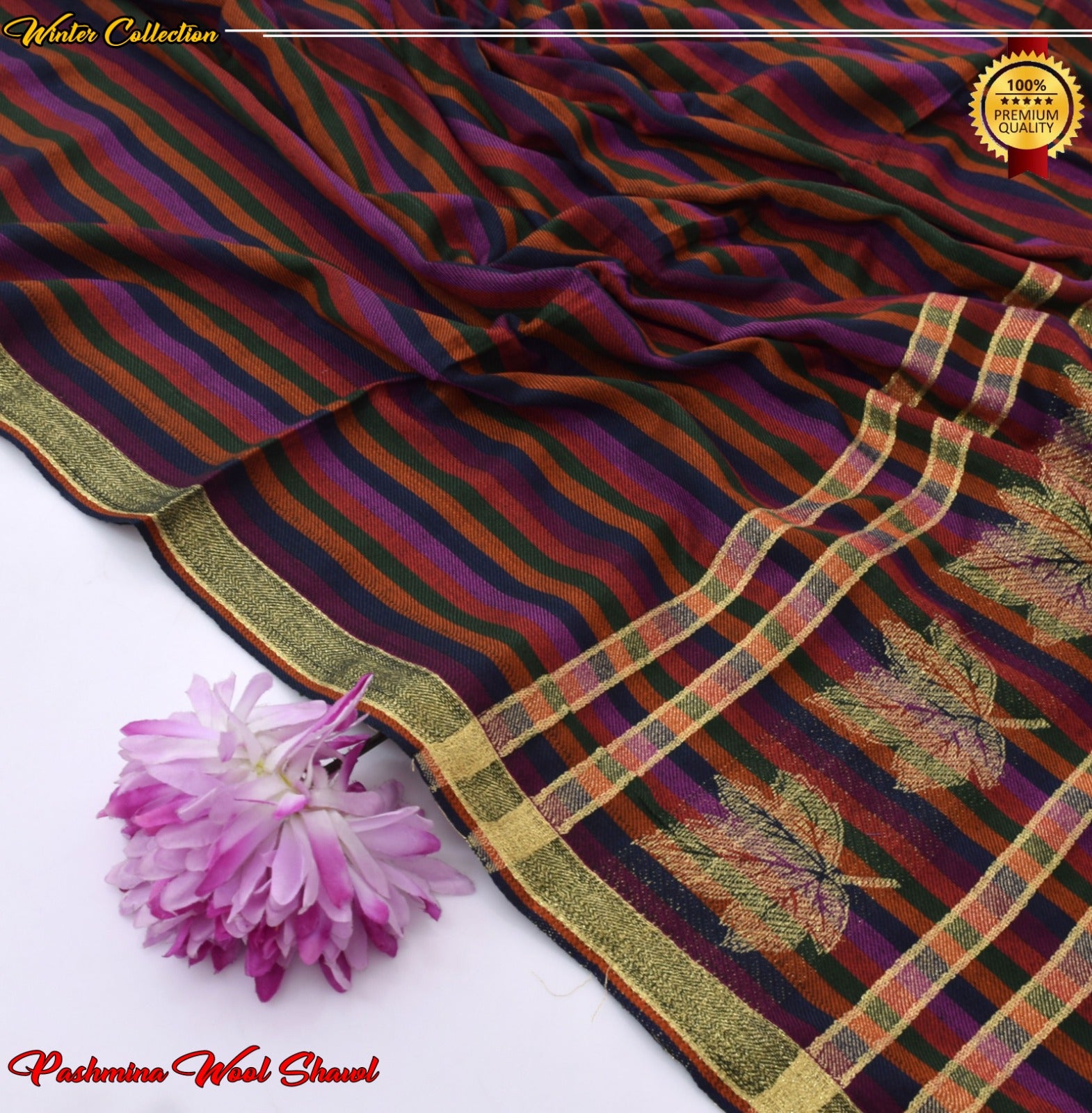 J. Pashmina Wool Shawl