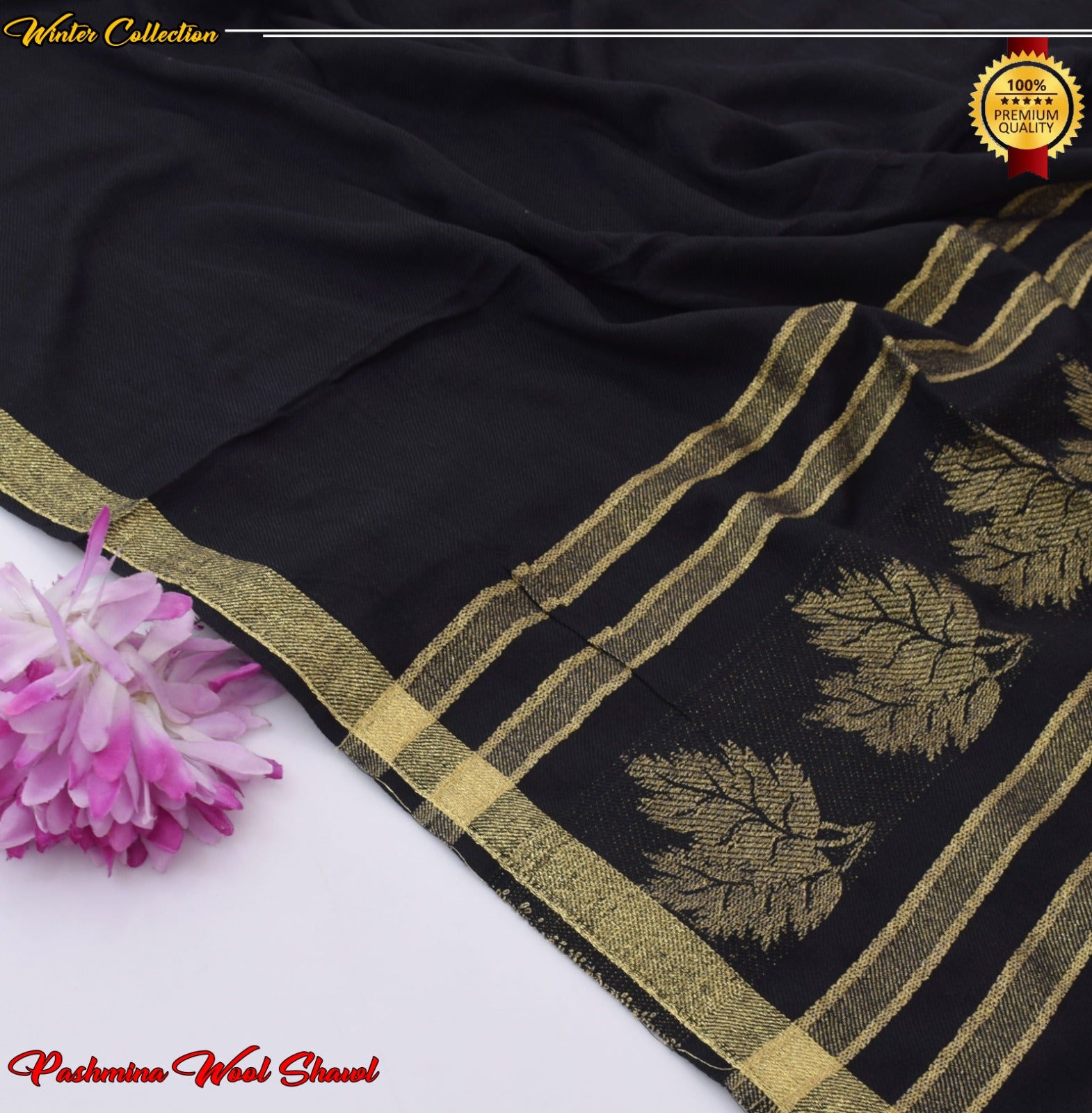 J. Pashmina Wool Shawl