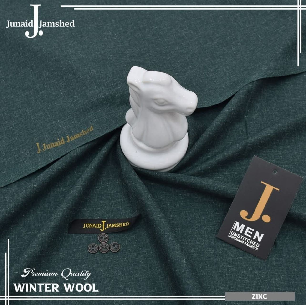 J. Premium Unstitched Wool D-001