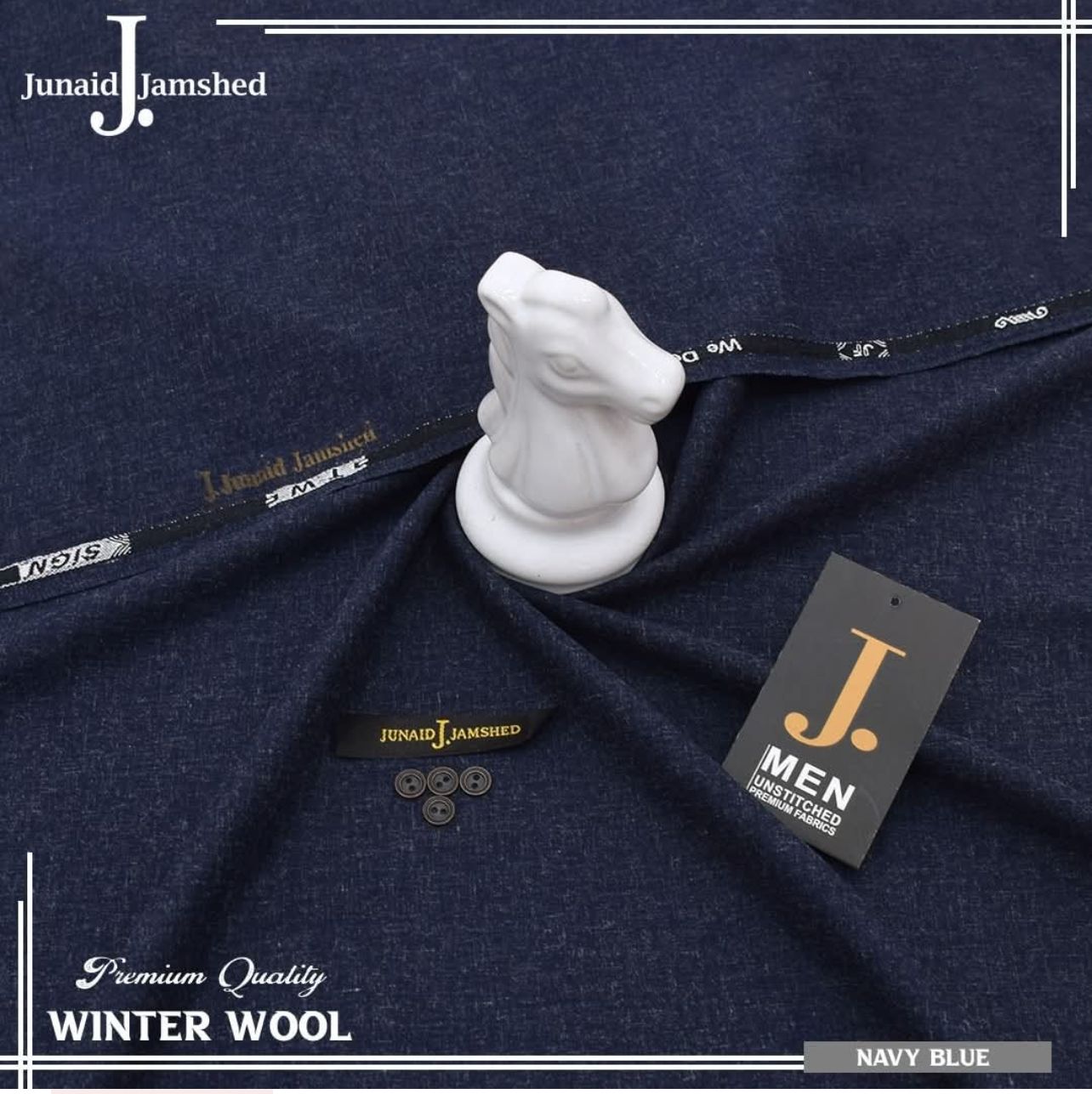 J. Premium Unstitched Wool D-004