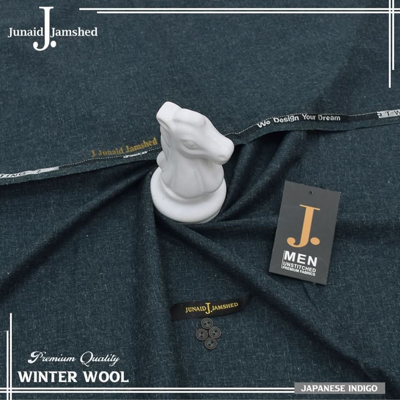 J. Premium Unstitched Wool D-003