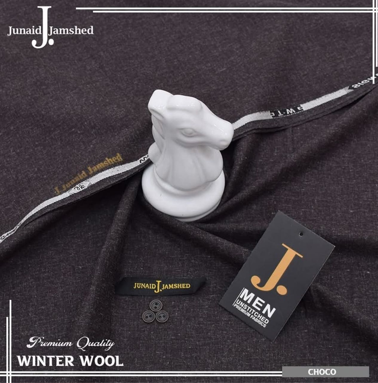J. Premium Unstitched Wool D-002